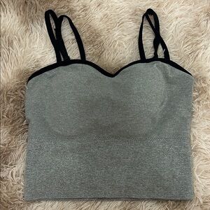 Amazon Gray and Black Sports Bra
